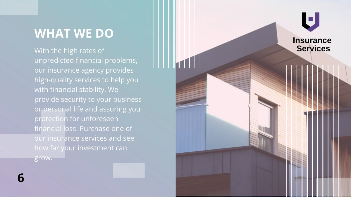 Free Insurance Agency Presentation Template to Edit Online