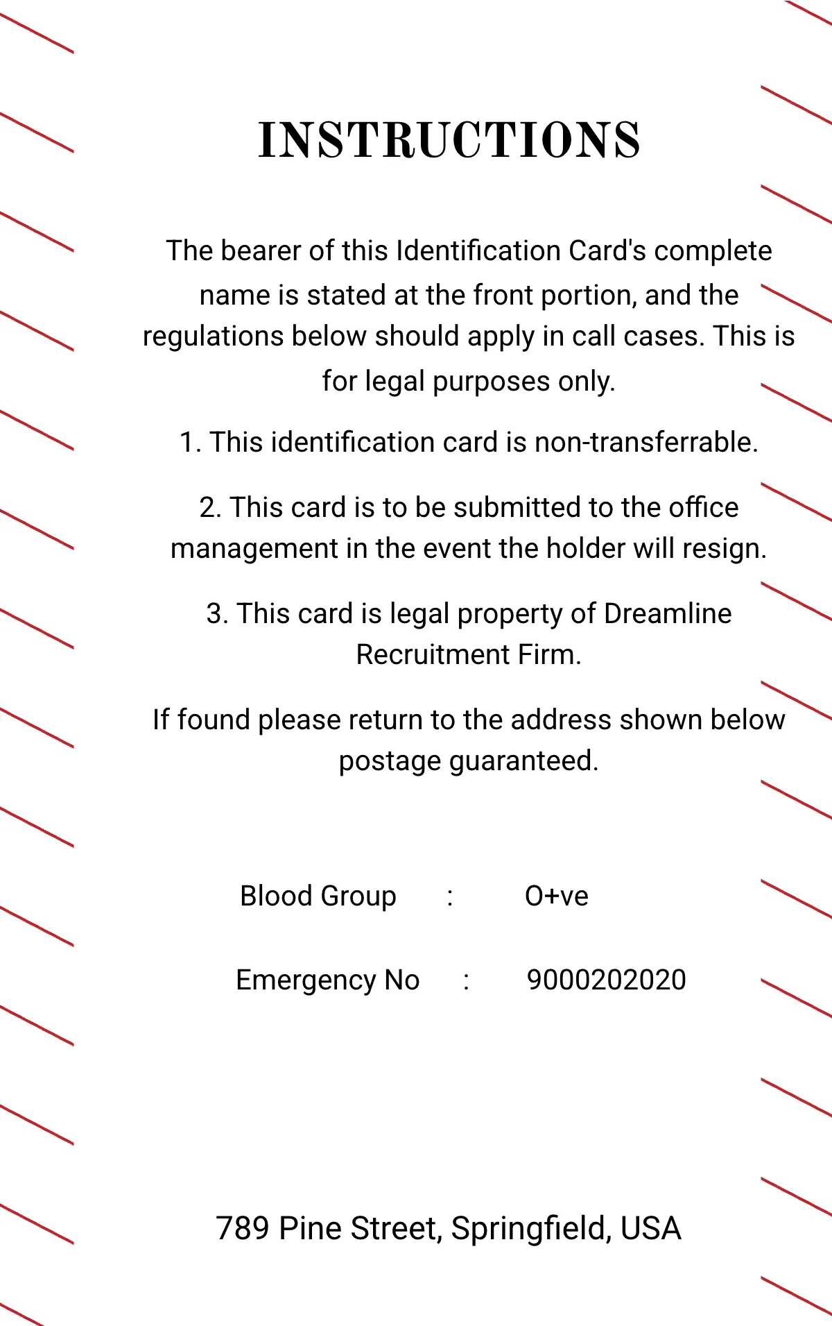 Free Author ID Card Template to Edit Online