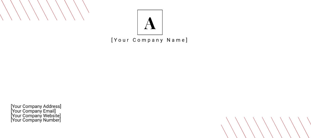 Author Envelope Template