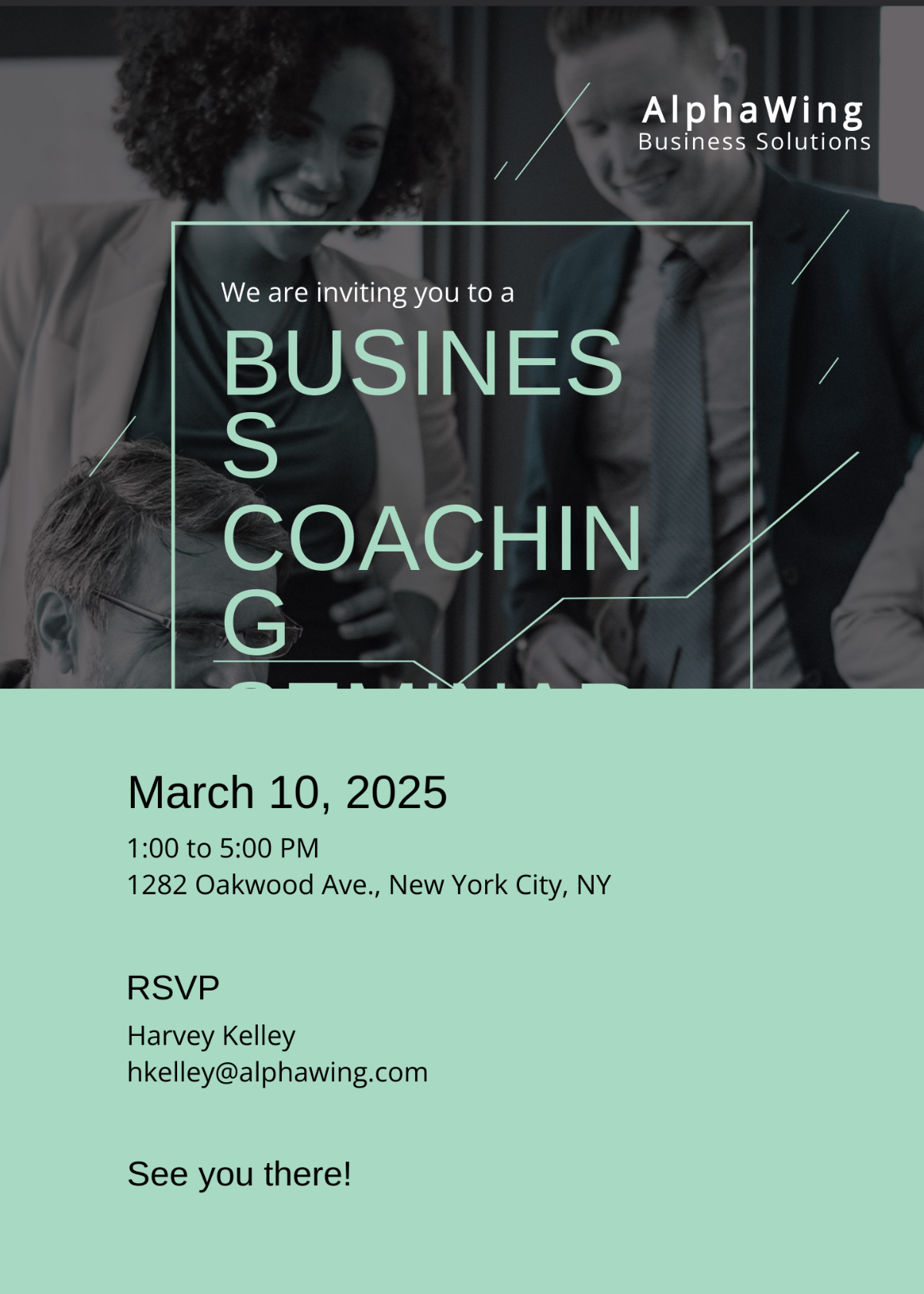 Business Coach Invitation Template