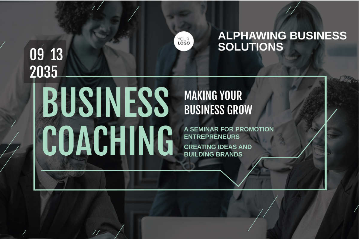 Business Coach Postcard Template - Edit Online & Download