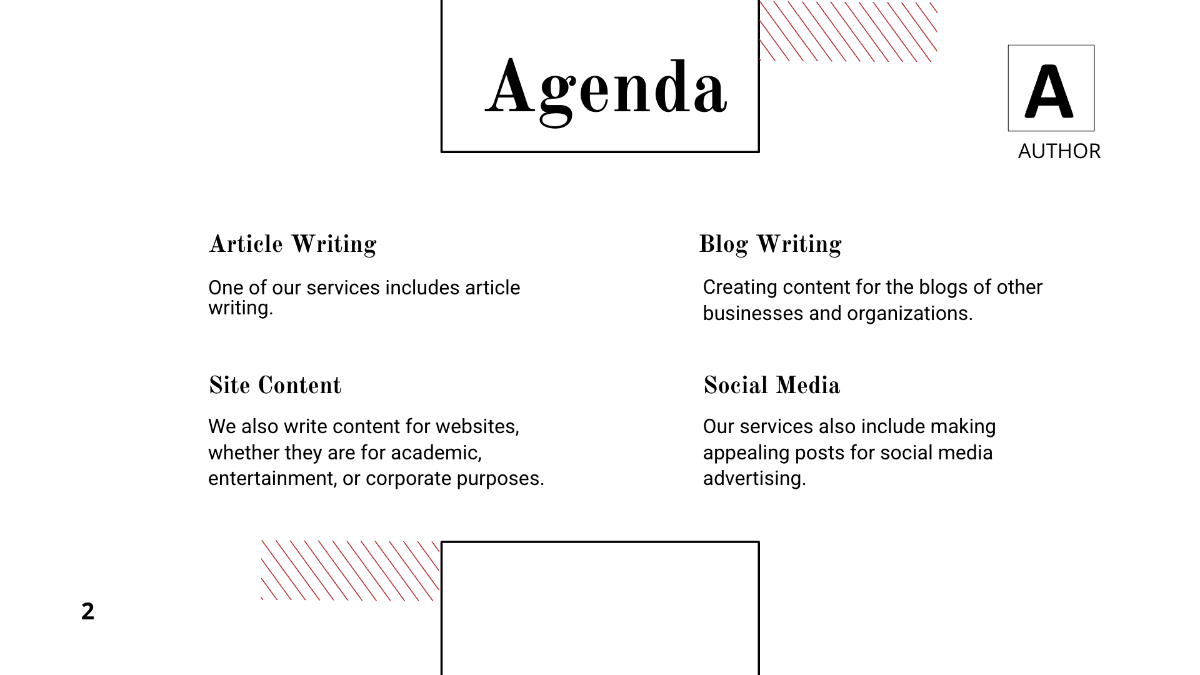 Free Author Presentation Template to Edit Online