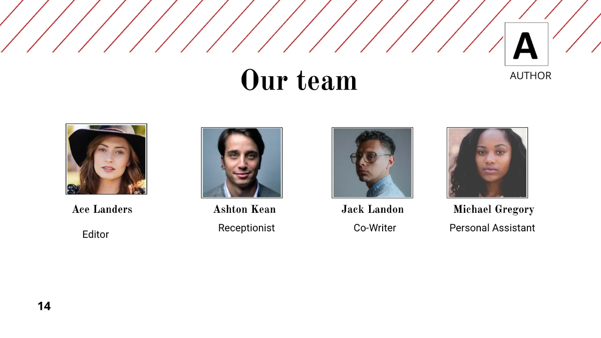 Free Author Presentation Template to Edit Online