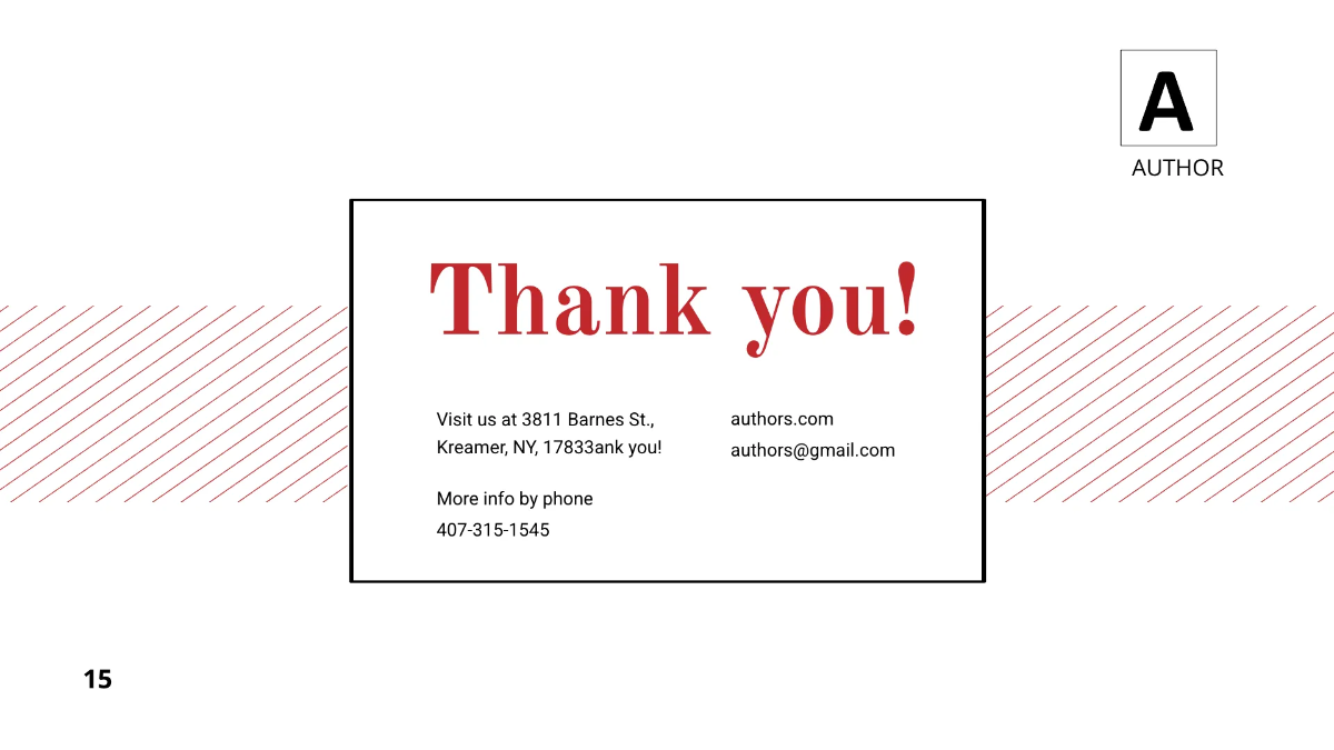 Free Author Presentation Template to Edit Online