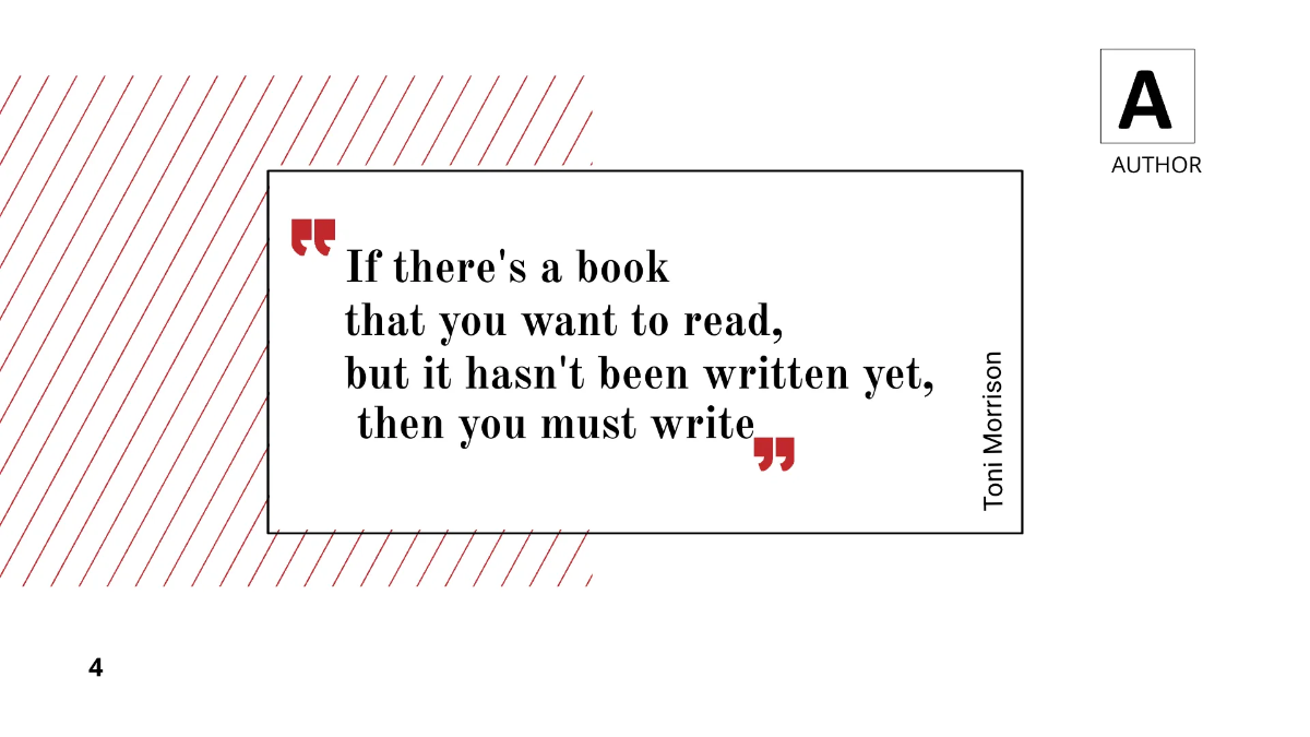 Free Author Presentation Template to Edit Online