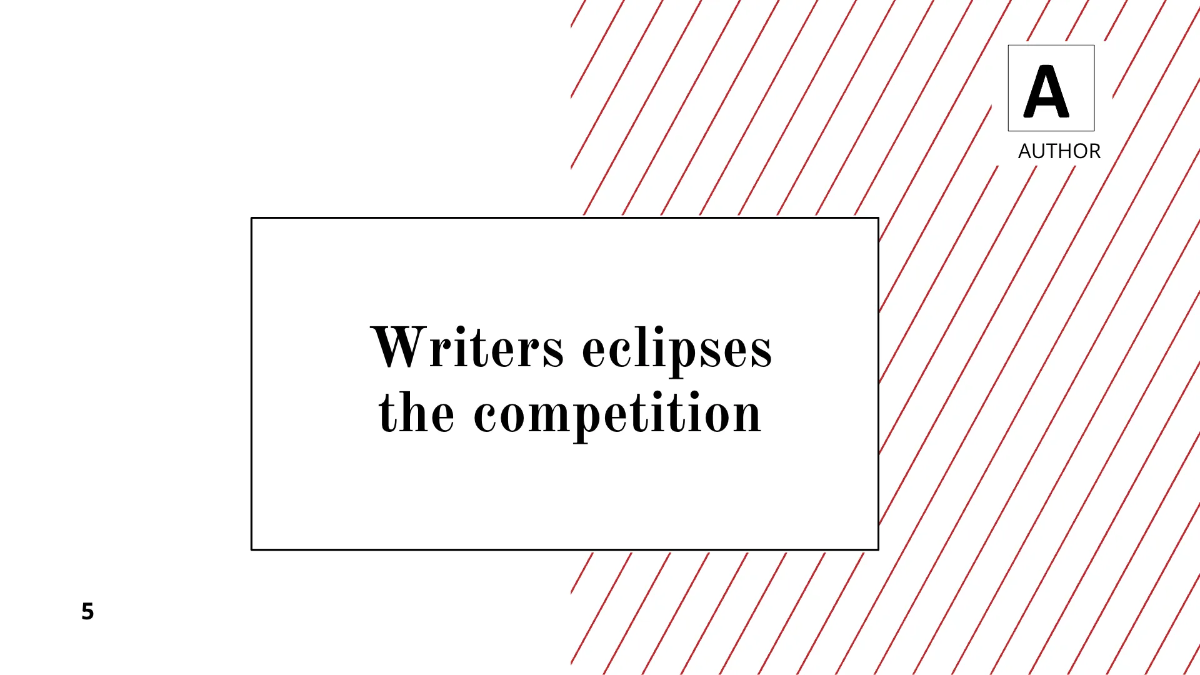 Free Author Presentation Template to Edit Online