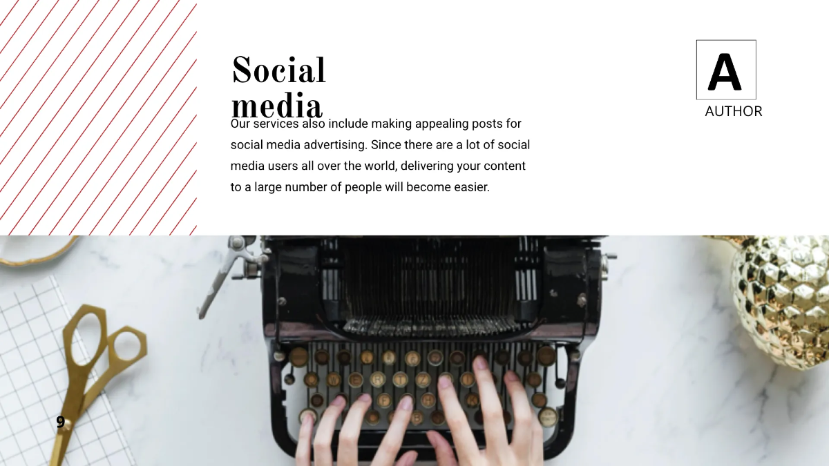 Free Author Presentation Template to Edit Online