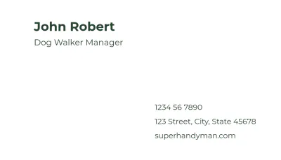 Free Dog Walker Business Card Template to Edit Online