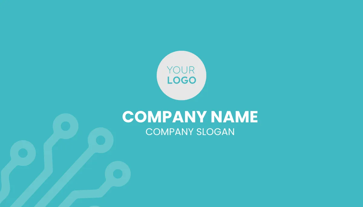 Free Technology Business Card Template to Edit Online