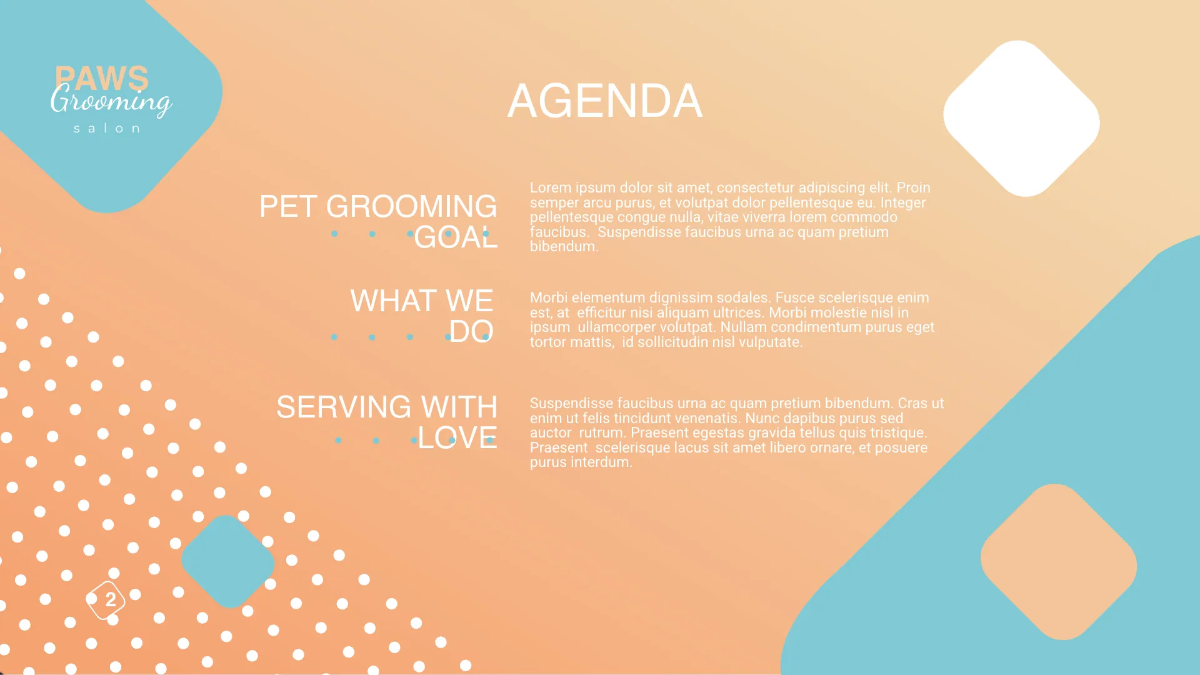 Free Pet Grooming Presentation Template to Edit Online