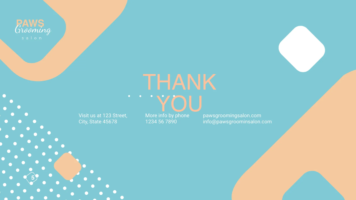 Free Pet Grooming Presentation Template to Edit Online