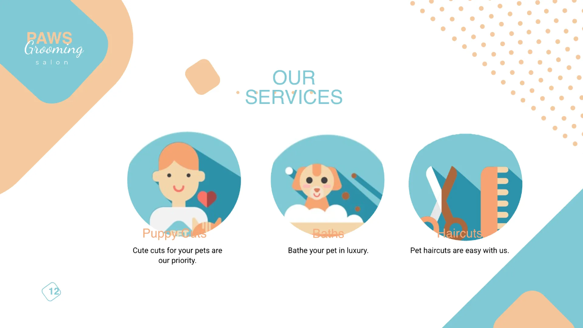 Free Pet Grooming Presentation Template to Edit Online