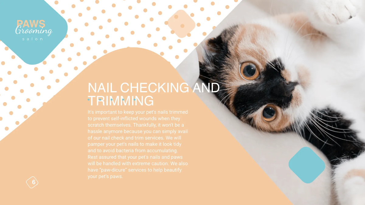 Free Pet Grooming Presentation Template to Edit Online