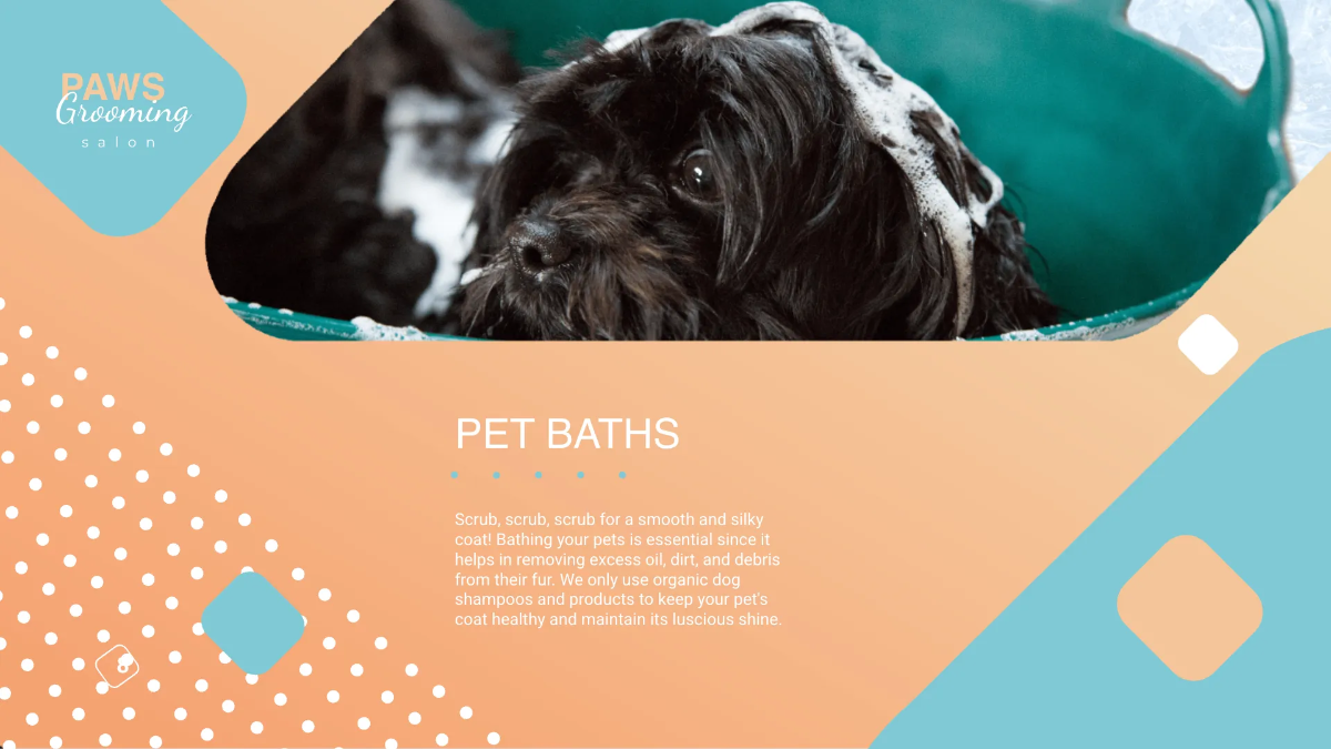 Free Pet Grooming Presentation Template to Edit Online