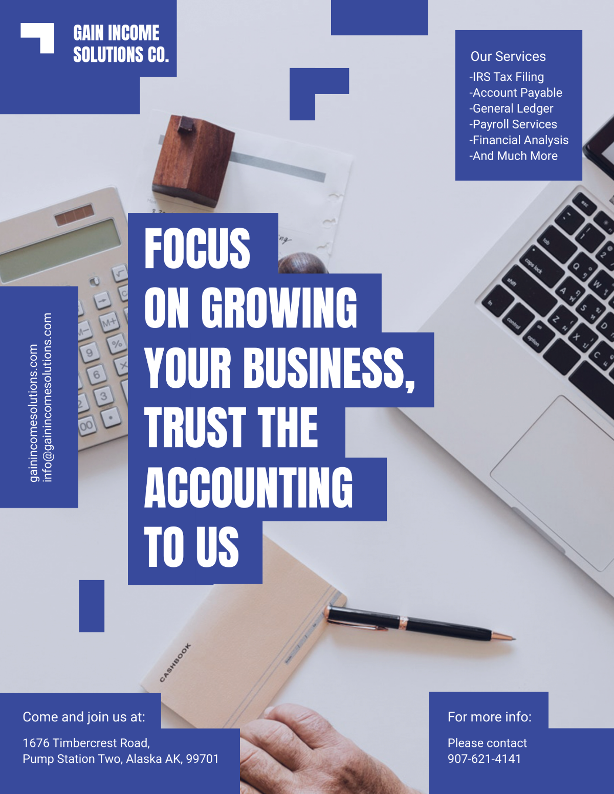 Free Accountancy Firm Flyer Template