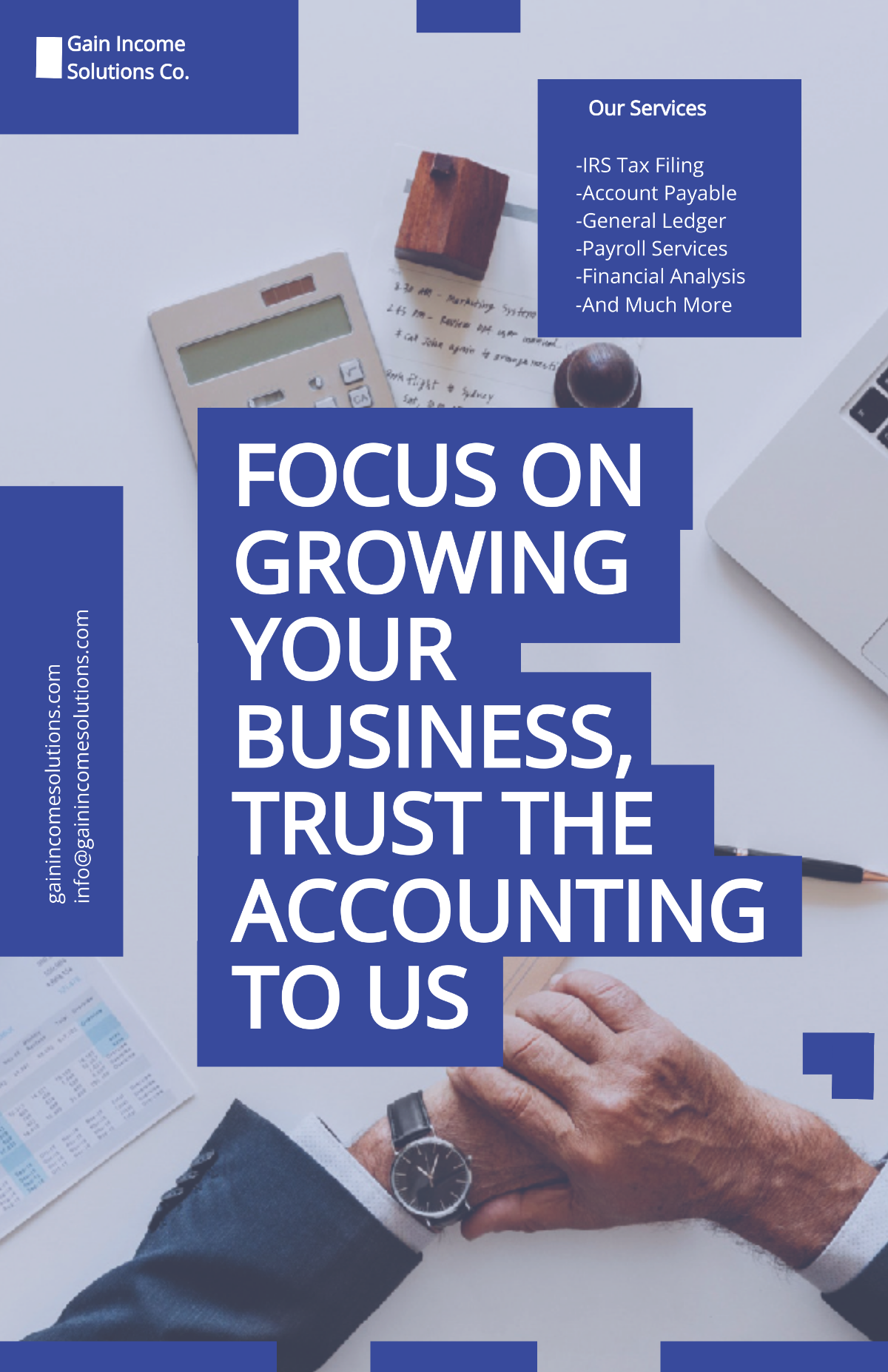 Accountancy Firm Poster Template