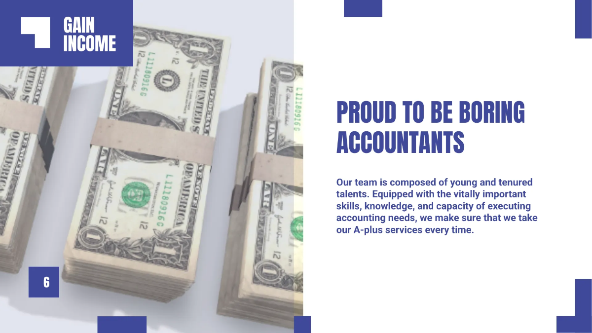 Free Accountancy Firm Presentation Template to Edit Online