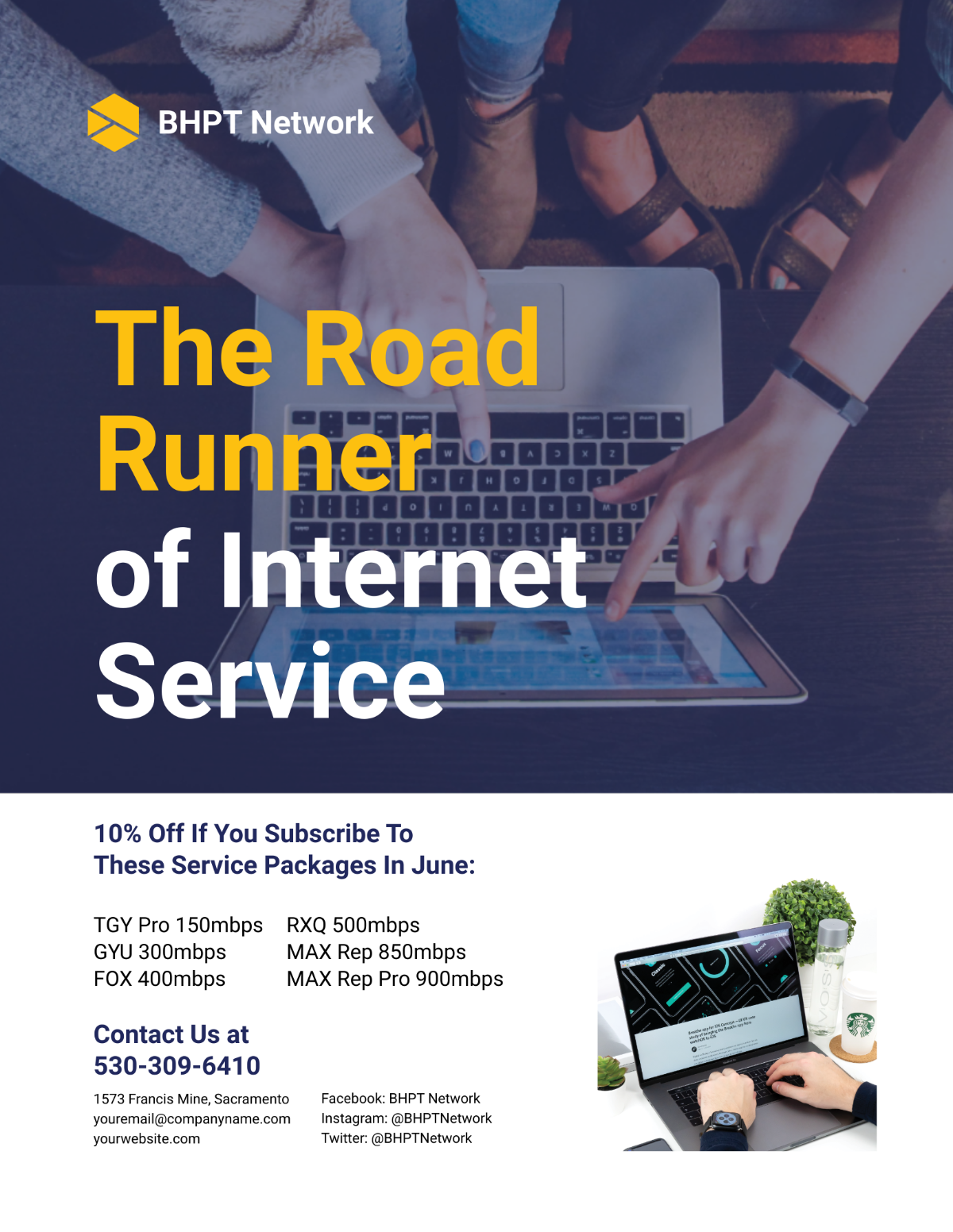 ISP Internet Service Flyer Template