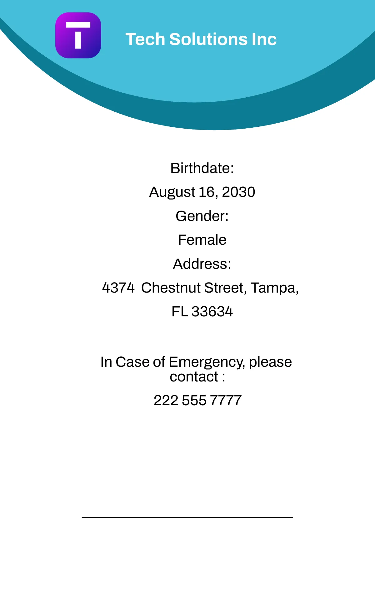 Free IT Staff ID Card Template to Edit Online