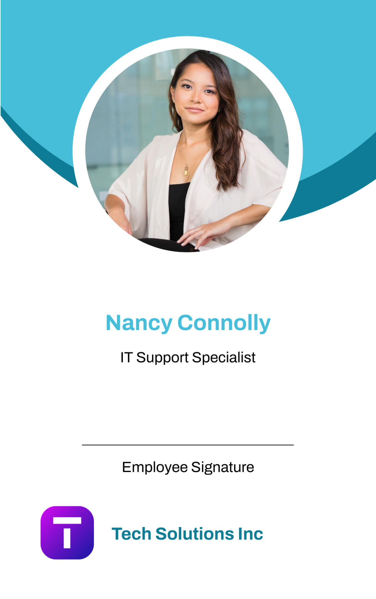Free IT Staff ID Card Template Edit Online Download Template