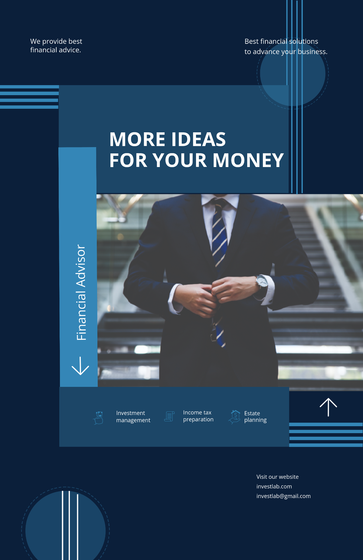 Free Financial Advisor Poster Template