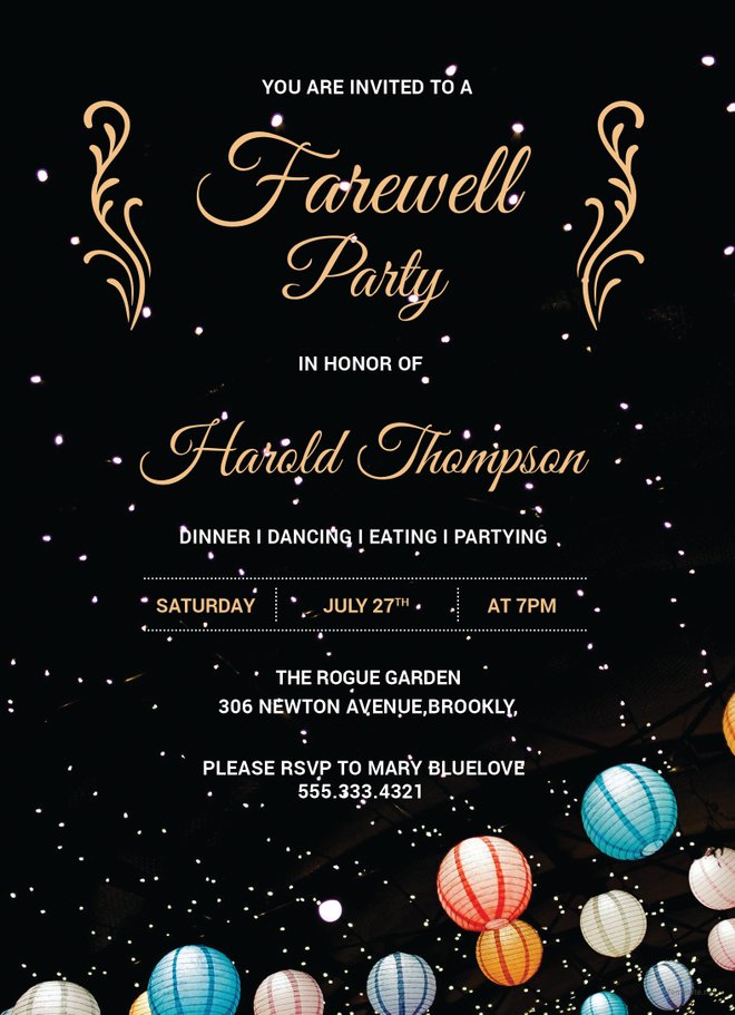 Free Farewell Party Invitation Template | Free Templates