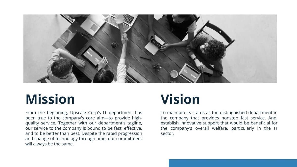 Free IT Department Presentation Template to Edit Online