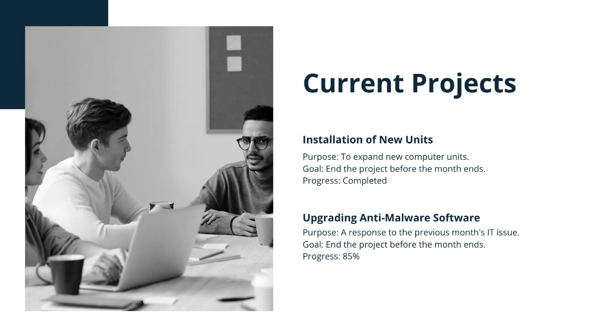 Free IT Department Presentation Template to Edit Online