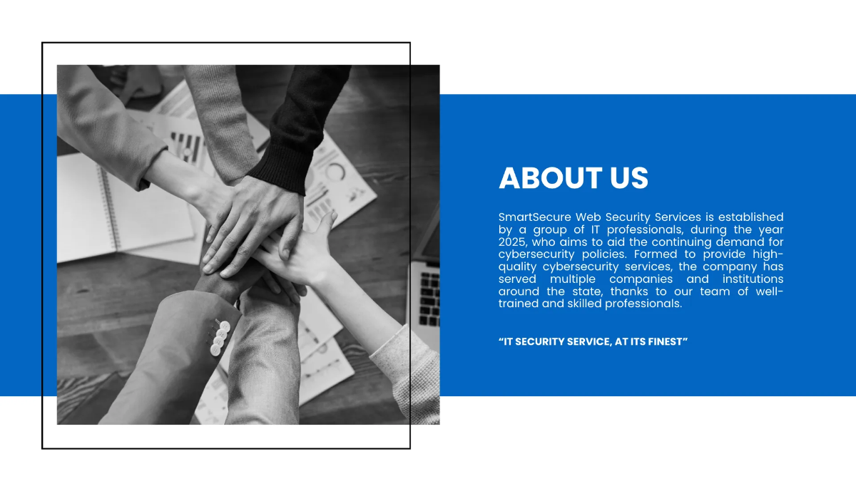 Free IT Security Presentation Template to Edit Online