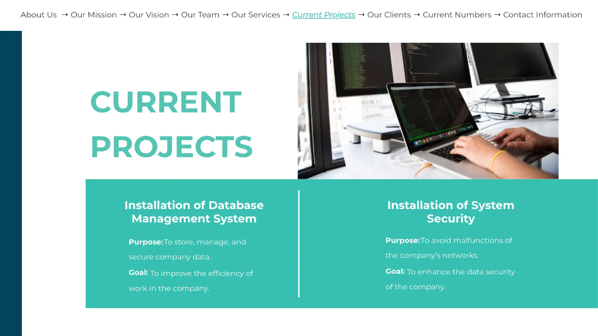 Free Software Company Presentation Template to Edit Online