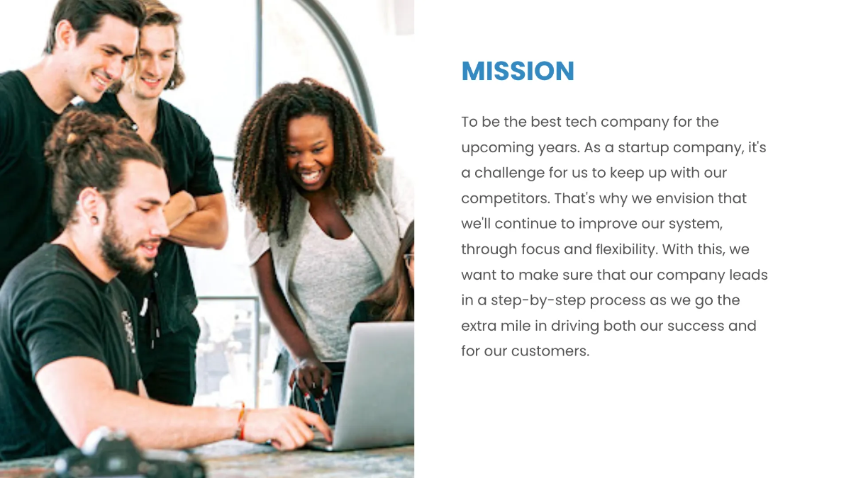 Free Tech Startup Presentation Template to Edit Online