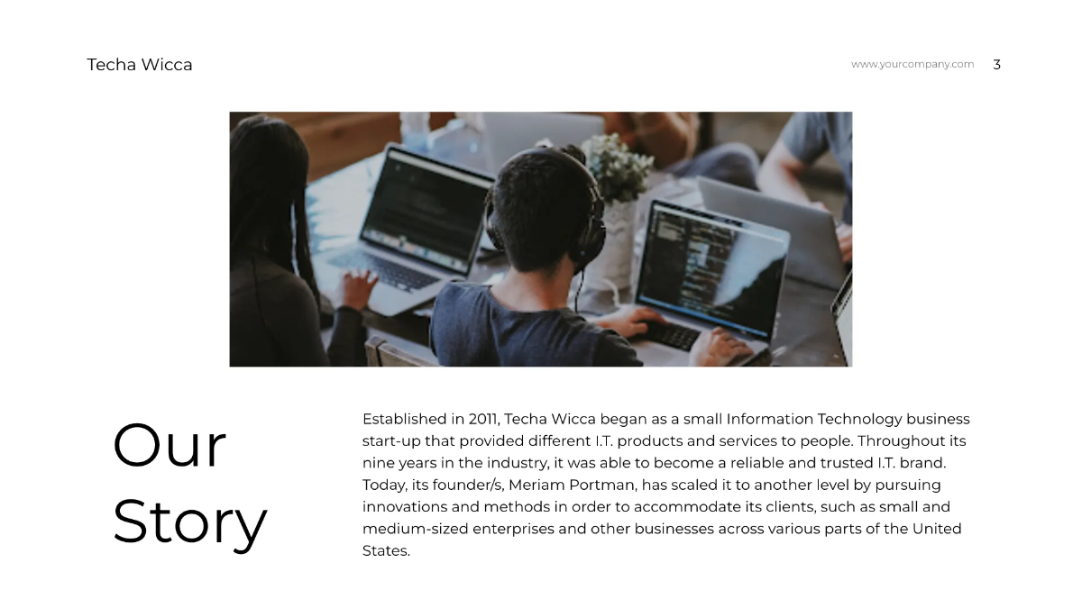 Free IT Strategy Presentation Template to Edit Online