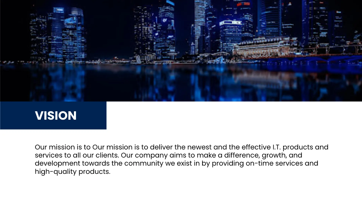 Free IT Services Presentation Template to Edit Online