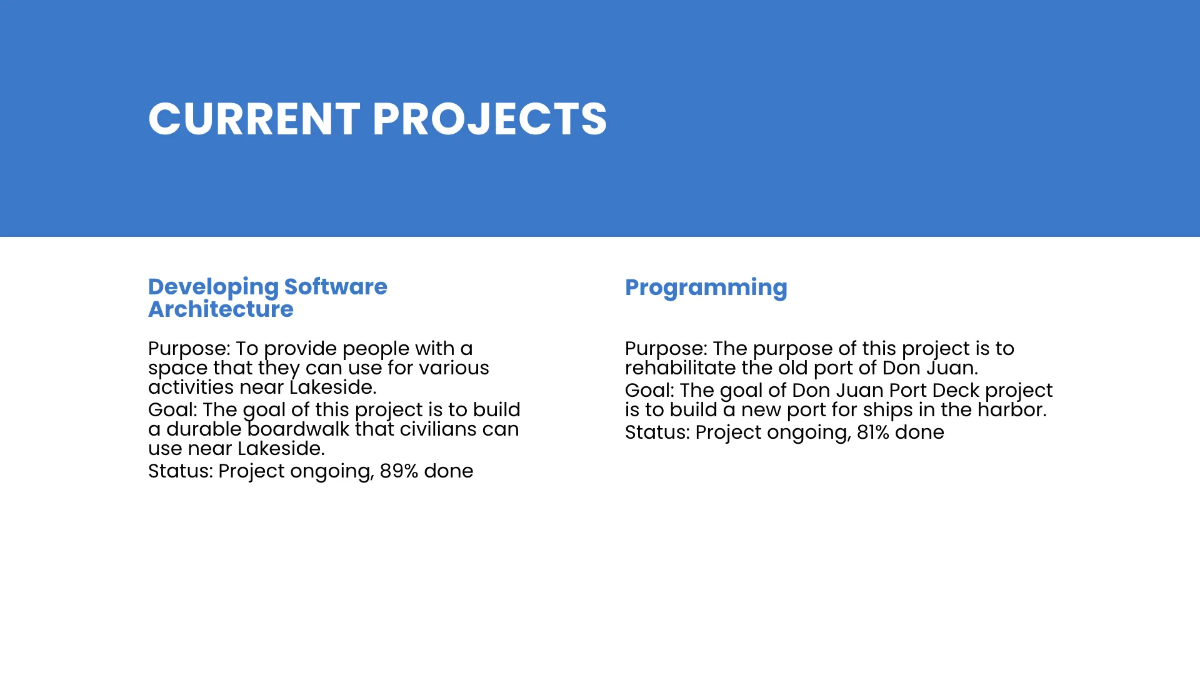 Free Software Architecture Presentation Template to Edit Online