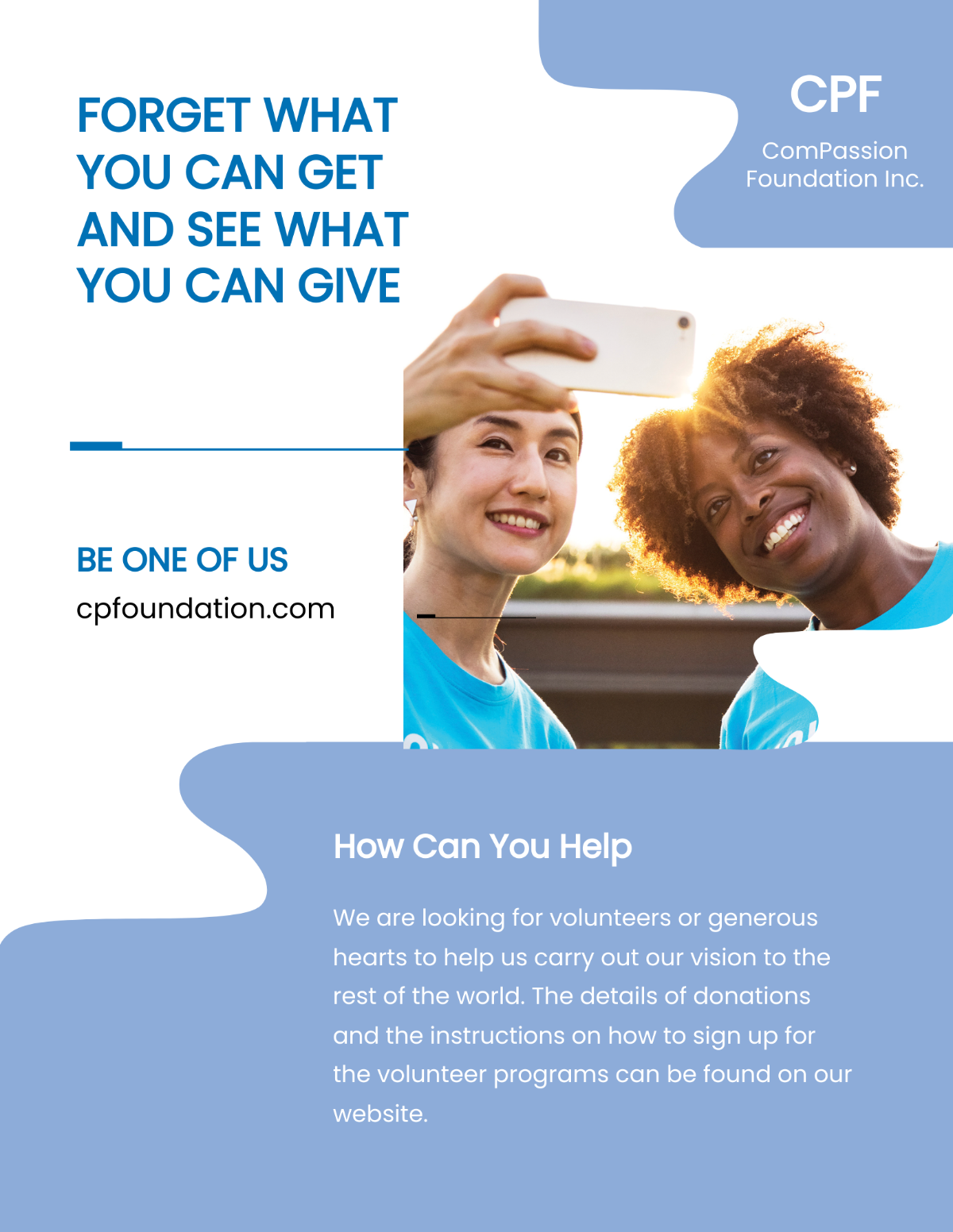 Charity Pamphlet Template