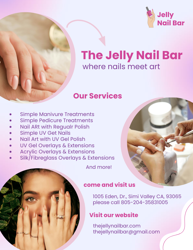 Nail Studio Shop Pamphlet