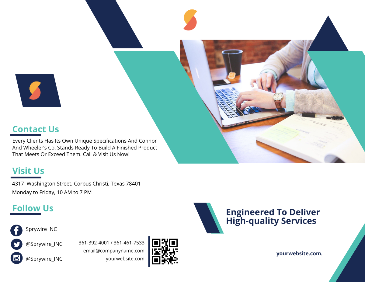 Bi-Fold IT Corporate Brochure Template - Edit Online & Download