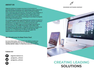 Free Bi-Fold Computer Programming Brochure Template to Edit Online