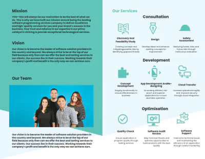 Free Bi-Fold Computer Programming Brochure Template to Edit Online