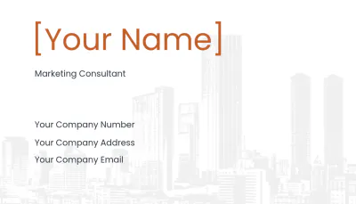 Free Sample Real Estate Business Card Template to Edit Online