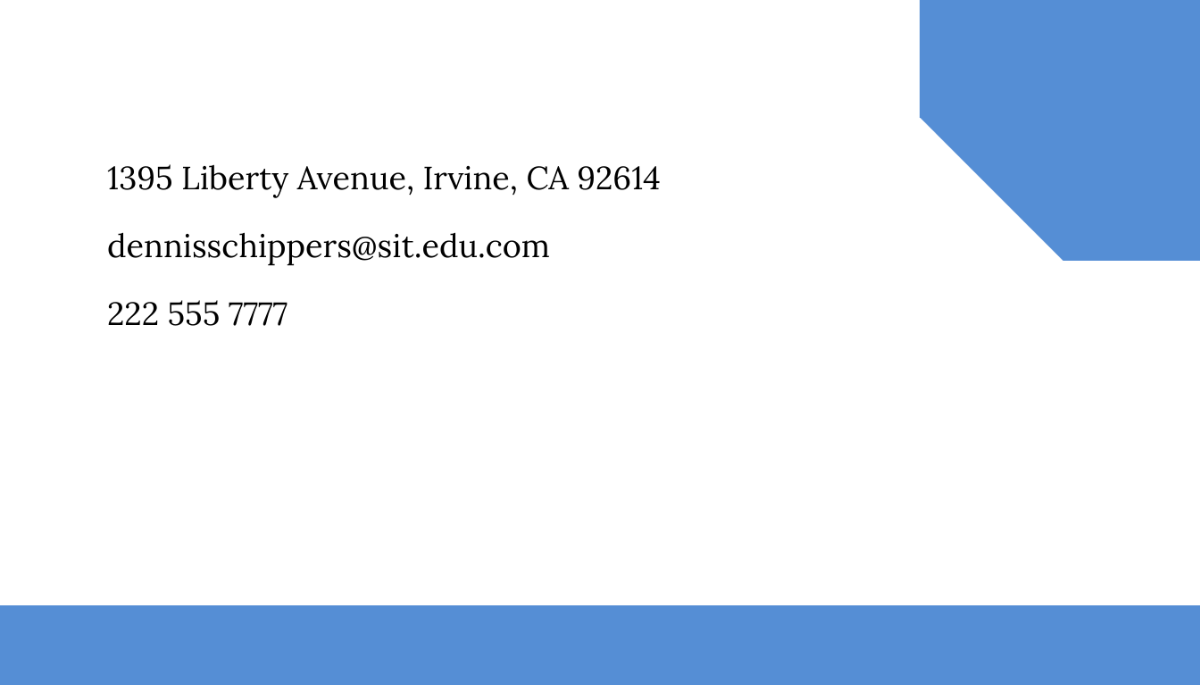 Flat Real Estate Business Card