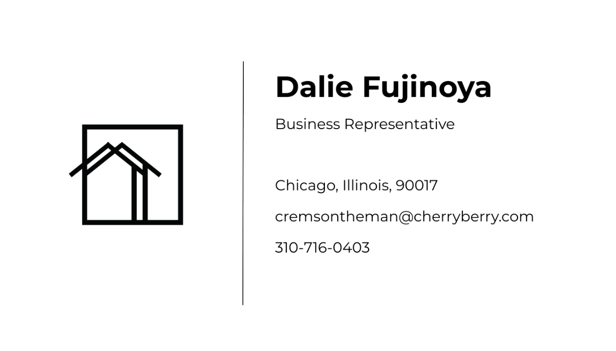 Free Real Estate Services Business Card Template