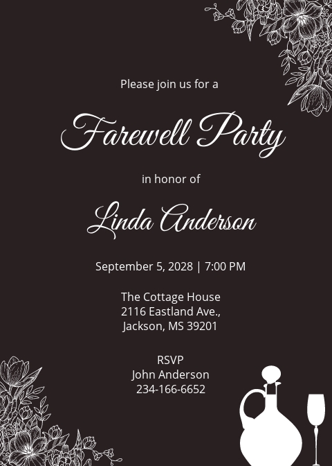 FREE School Farewell Party Invitation Template - Word (DOC) | PSD ...