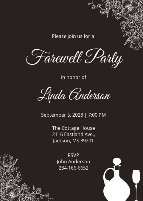 farewell party program format
