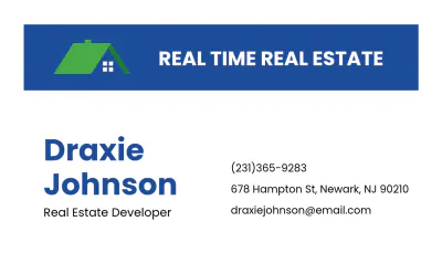 Free Commercial Developer Business Card Template to Edit Online
