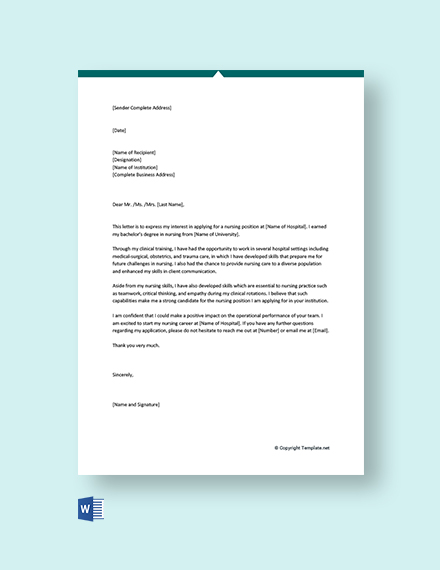 FREE Registered Nurse Resignation Letter Template - Word | Google Docs ...