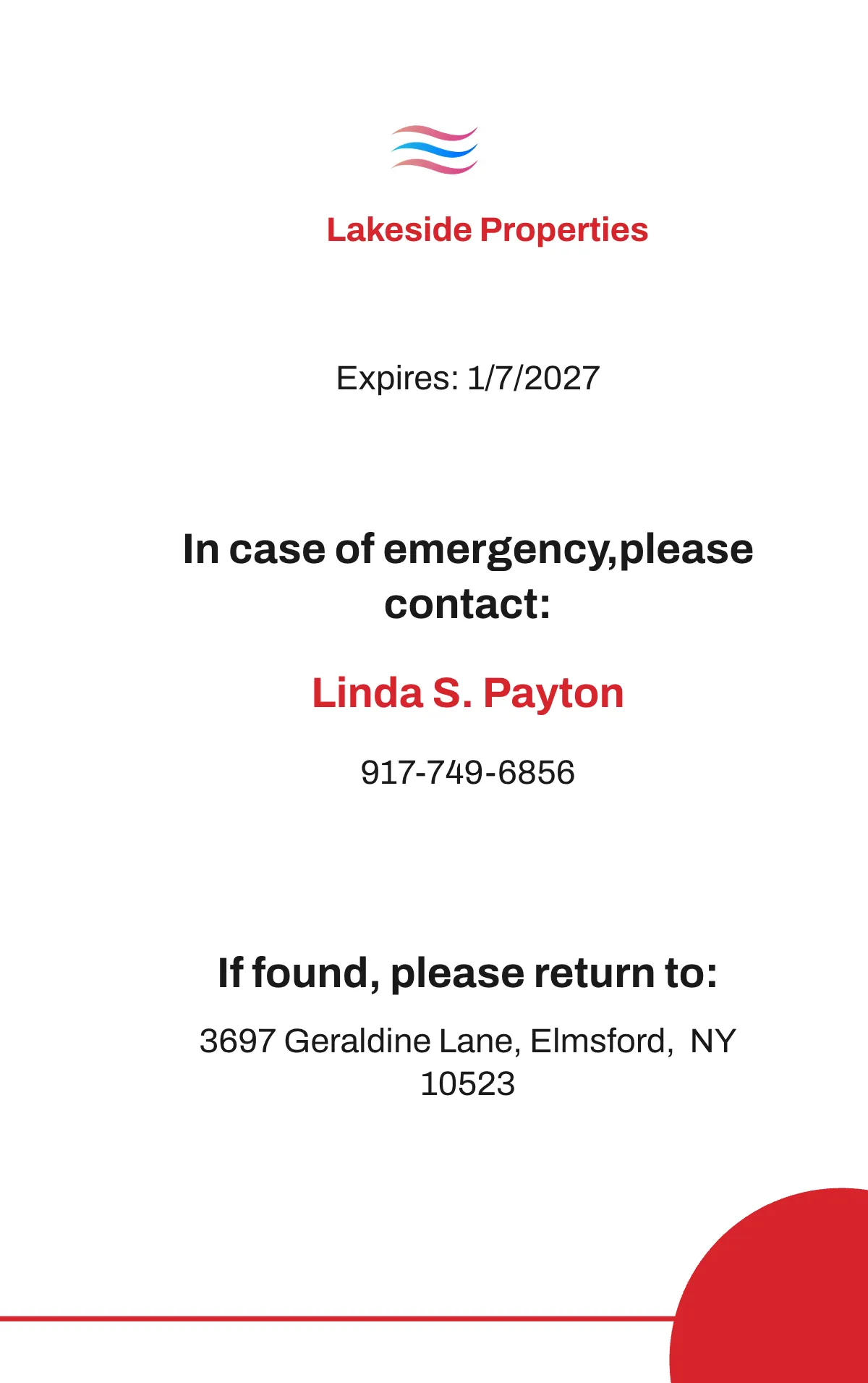 Free Real Estate Office ID Card Template to Edit Online