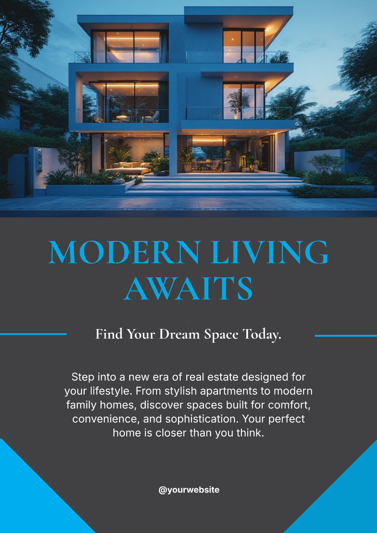 Modern Real Estate Poster Template