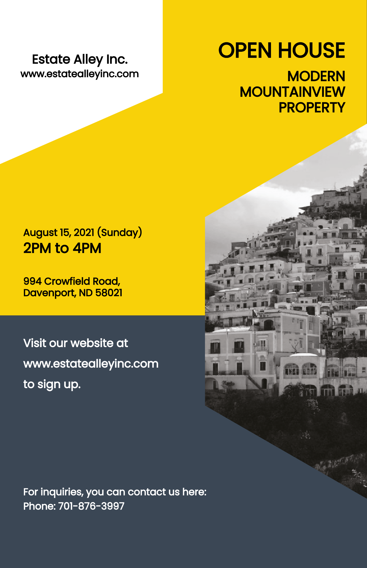 Free Real Estate Poster Templates Editable And Printable