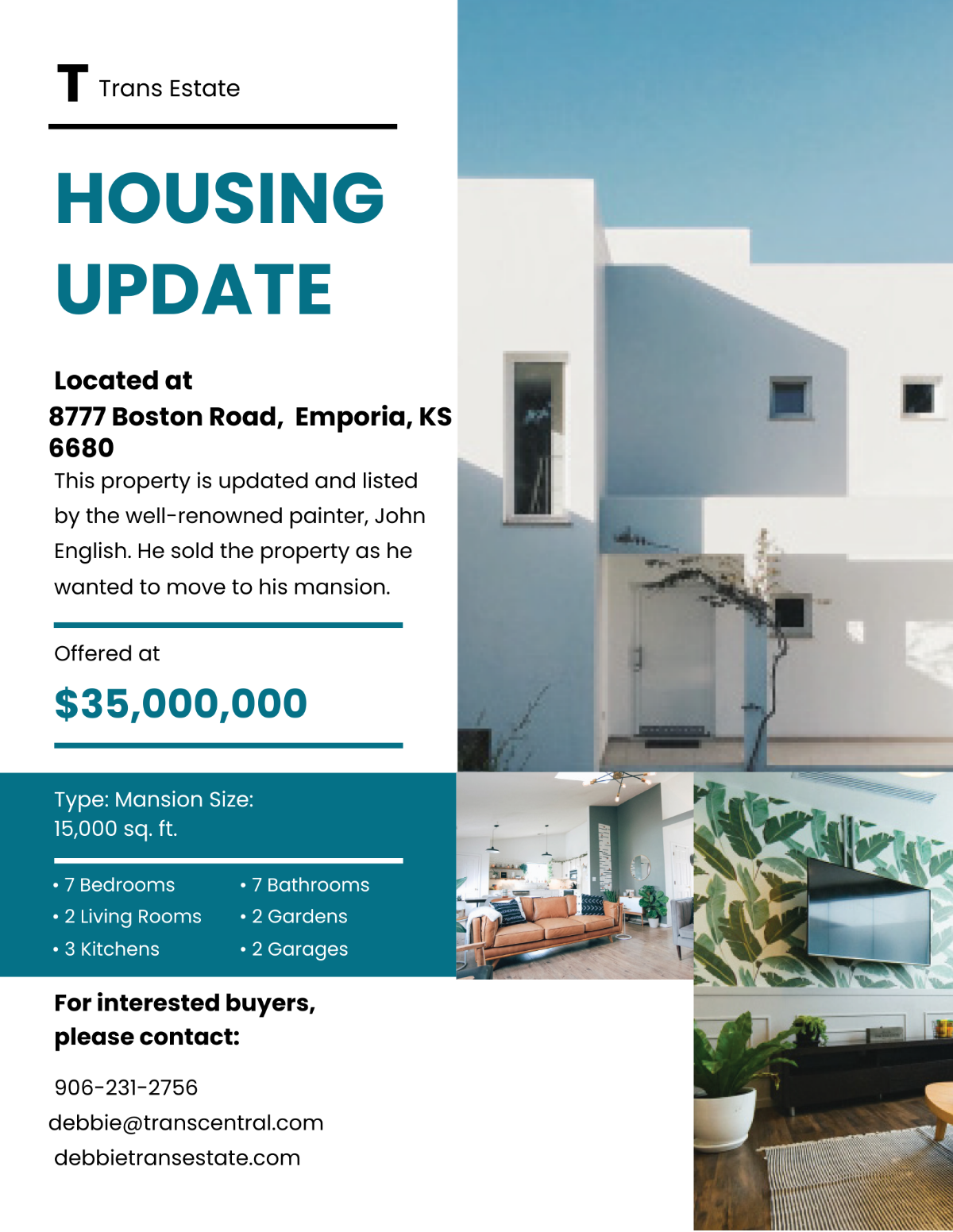 Real Estate Housing Update Flyer